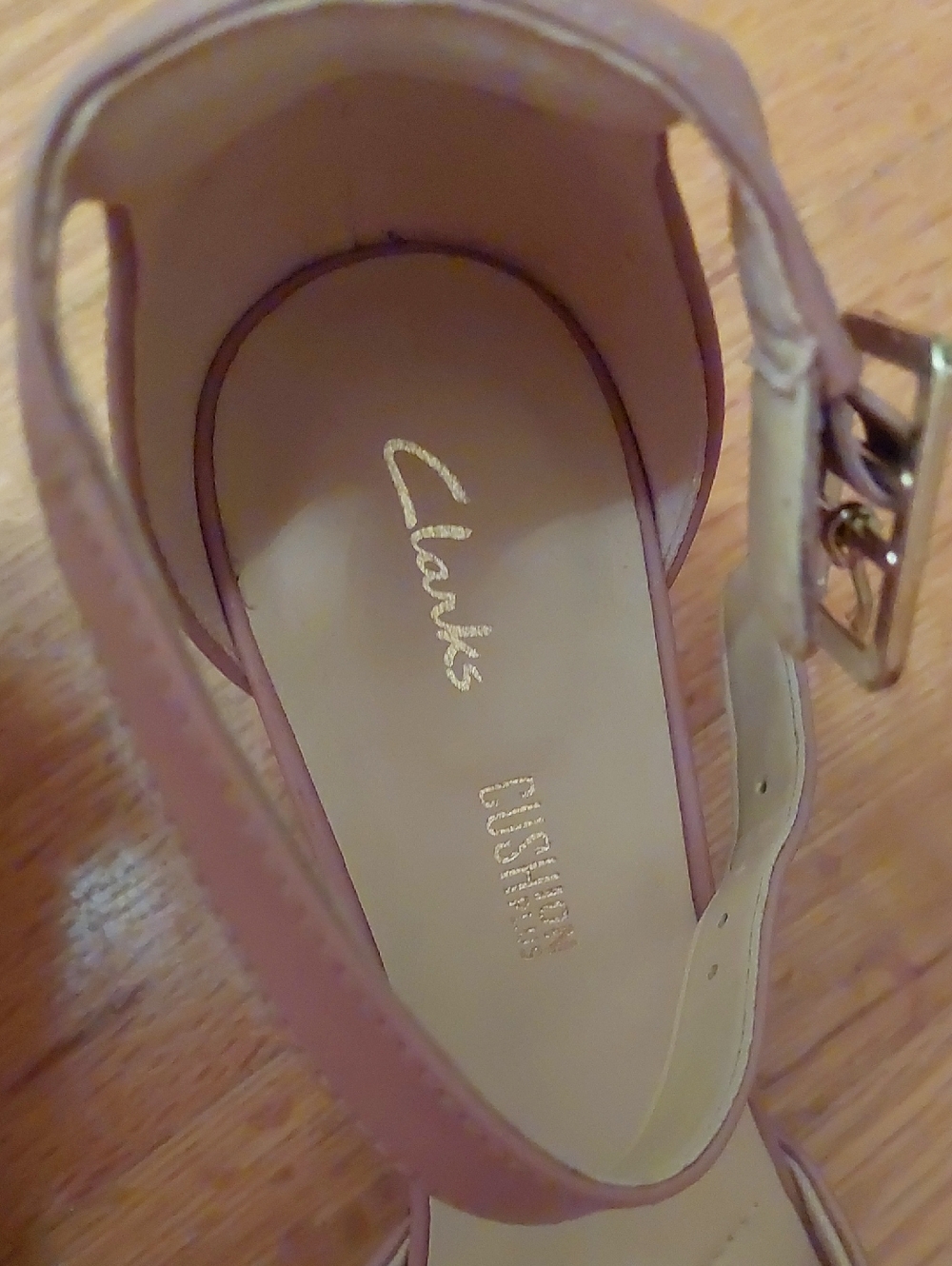 Clarks Kaylin Block Heel Ankle Strap d'Orsay Pumps 8 - Picture 4 of 7